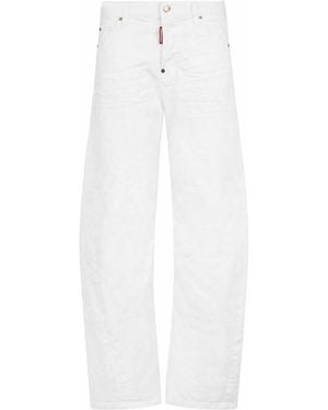 DSquared² Relaxed Flat Front Pant - White