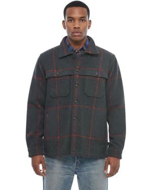Woolrich Regular Check Overshirt - Gray