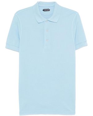 Tom Ford Solid Polo - Blue