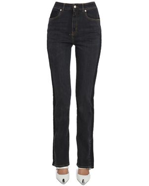 McQueen Slim High Rise Jeans - Black