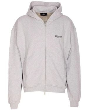 Represent Zip-Up Hoodie - Gray