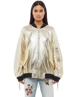DSquared² Metallic Oversized Jacket - Natural