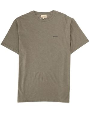 Woolrich Crew Neck T-Shirts - Gray