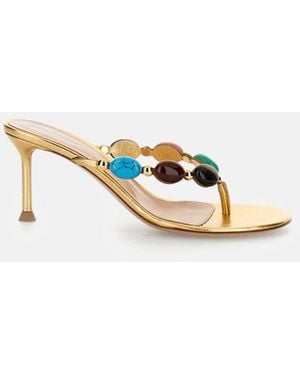 Gianvito Rossi Golden Leather Heels - Metallic