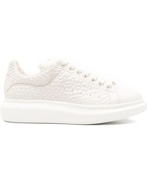 McQueen Textured Classic Sneakers - White