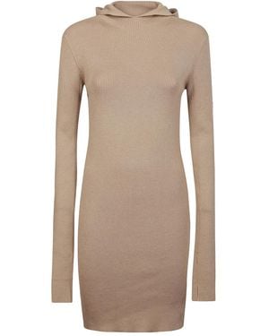 Fendi Wool Mini Dress - Natural