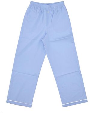 LA ROSE Cotton Pijama Pants - Blue