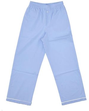 LA ROSE Cotton Pijama Pants - Blue