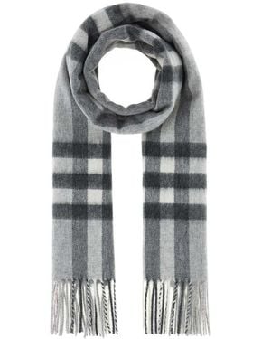 Burberry Check Scarf - Grey