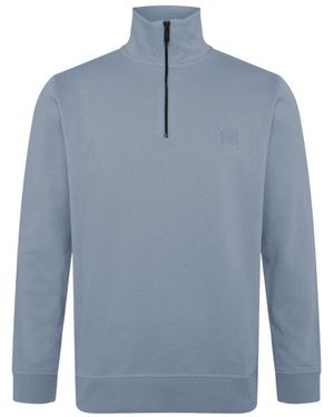 BOSS Light Half Zip Sweatshirt - Blue