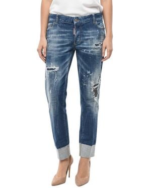 DSquared² Skinny Low Rise Jeans - Blue