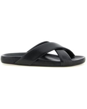 Saint Laurent Slip On Slides - Black