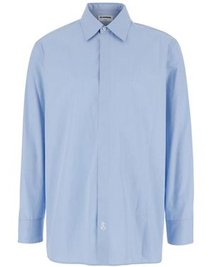 Jil Sander Stripes Shirts - Blue