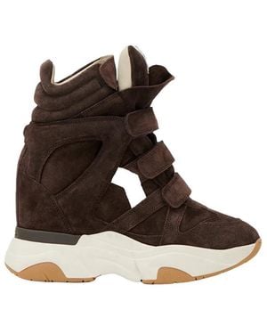 Isabel Marant Logo Balskee Sneakers - Brown