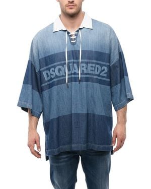DSquared² Shirt Collar Polo - Blue