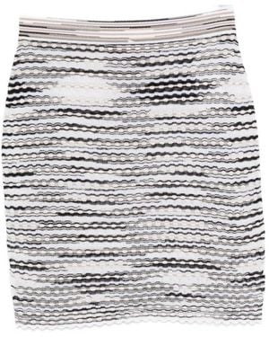 Missoni Striped Ribbed Skirt - White