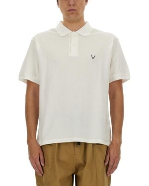 South2 West8 Solid Shirt Collar Polo - White