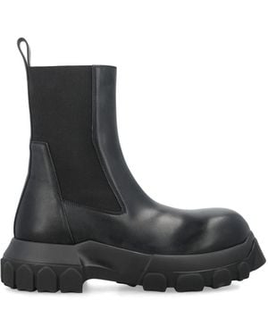 Rick Owens Leather Boots - Black