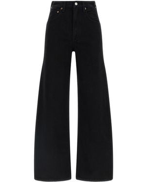 Agolde Relaxed Mid Rise Jeans - Black