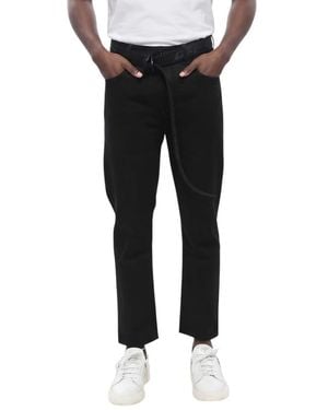 Off-White c/o Virgil Abloh Slim Mid Rise Jeans - Black