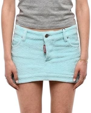 DSquared² Solid Mini Skirt - Blue