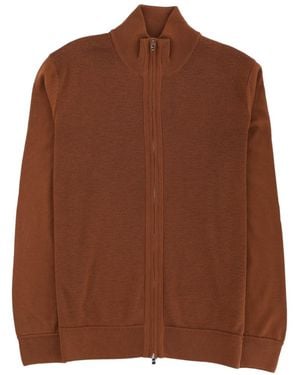 BOSS Mock Collar Sweater - Brown