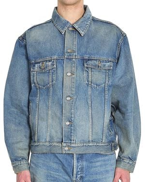 Saint Laurent Relaxed Denim Jacket - Blue