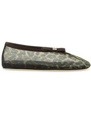 Ganni Transparent Ballet Flats - Green