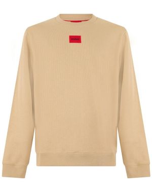 HUGO Crew Neck Sweatshirt - Natural