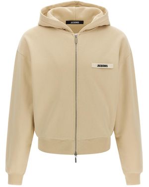 パーカー・フーディ Jacquemus Men's Classic Logo Hoodie Khaki 22H226JS210 The Jacquemus sweatshirt by JACQUEMUS | Official website