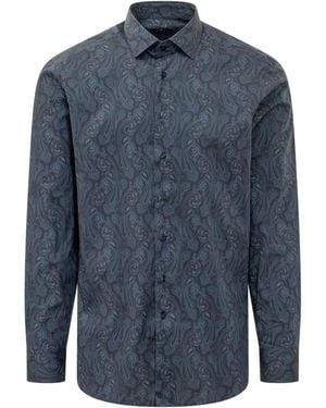 Etro Regular Paisley Shirt - Blue