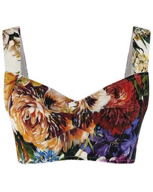 Dolce & Gabbana Print Top - Blue