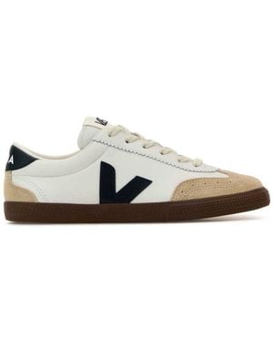Veja Lace Up Trainers - White