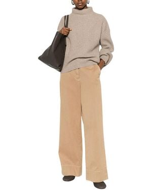 Brunello Cucinelli Knitted Sweater - Natural