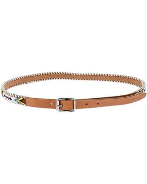 DSquared² Beads Embellished Belt - Brown
