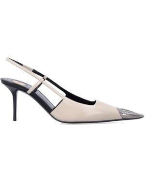 Saint Laurent Slingback Pumps - White