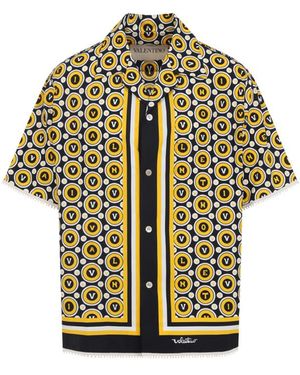 Valentino Garavani And Cotton Shirt - Metallic