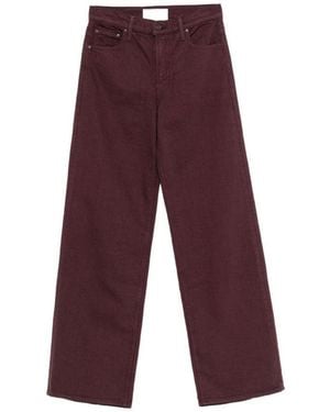 Mother Marron High Rise Jeans - Purple