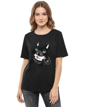 DSquared² Graphic Crew Neck T-Shirt - Black