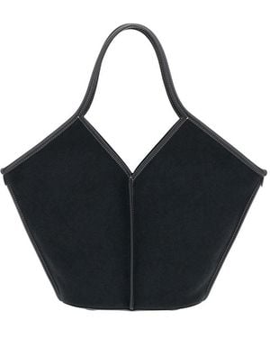 Hereu Calella Natural Large Tote - Black