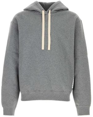Jil Sander Solid Regular Hoodie - Gray