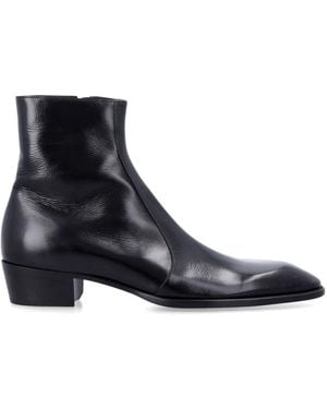 Saint Laurent Aurelien Splendor Boots - Black