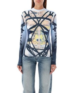 Y. Project Long-Sleeved Bondage Print - Blue