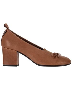Miu Miu Leather Heels - Brown