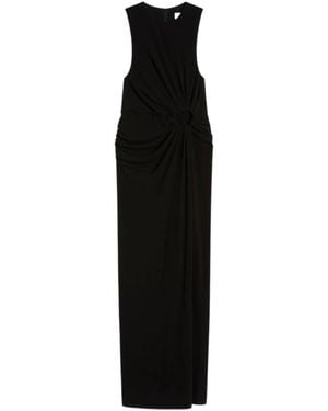 Sportmax Round Neck Maxi Dress - Black