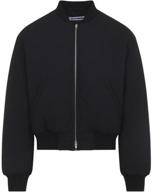 Jil Sander Regular Bomber Jacket - Black