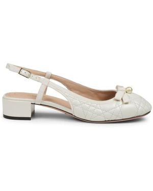 Dior Quilted Ballet Flats - Natural