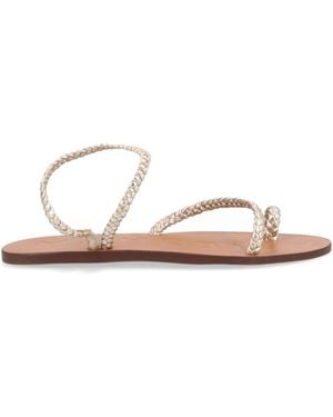 Manebí Platinum Slip-On Sandals - Metallic
