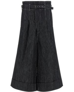 Junya Watanabe High Waist Jeans - Black