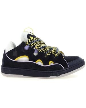 Lanvin Color Block Sneakers - Green